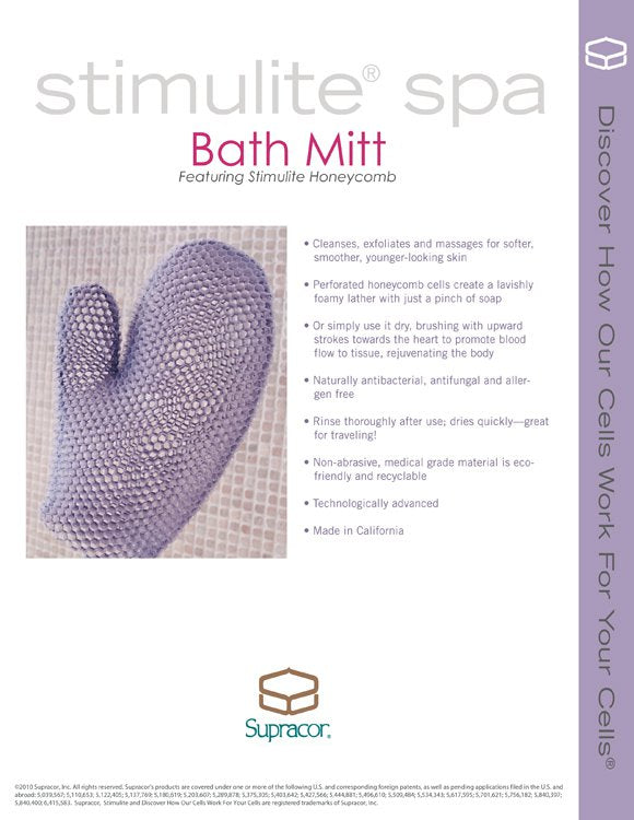Supracor Stimulite Honeycomb Bath Mitt All Blue