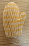 Supracor Stimulite Honeycomb Bath Mitt Honey & White Stripes